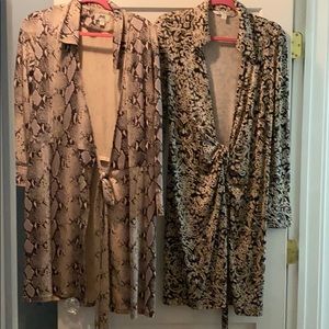 DVF wrap dresses.   Will sell separate